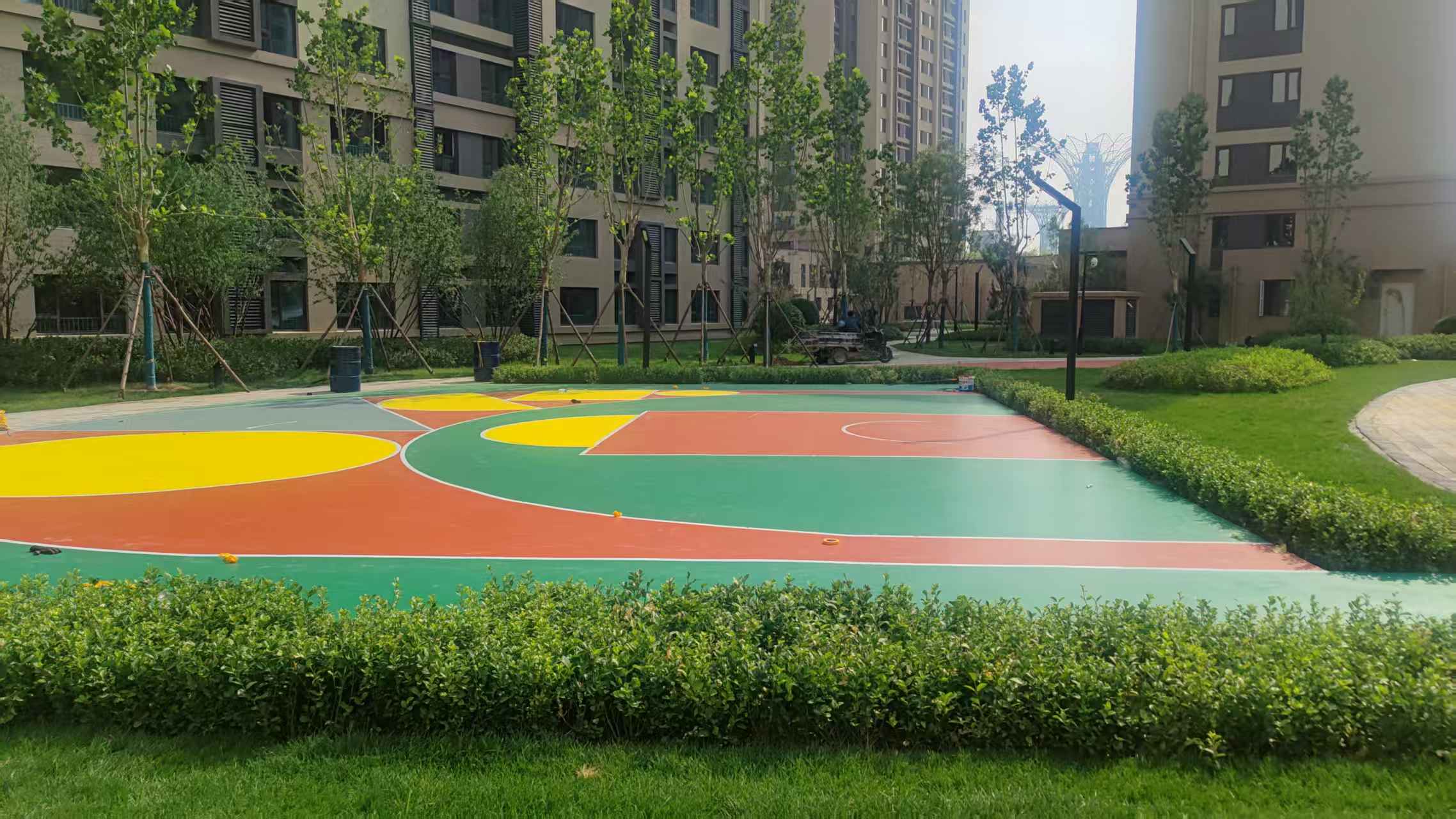 保定市人造草坪塑胶地坪 - 方案